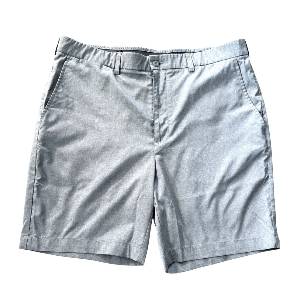 Grand Slam Shorts Mens 38 Gray Golf Performance Flat Front Stretch